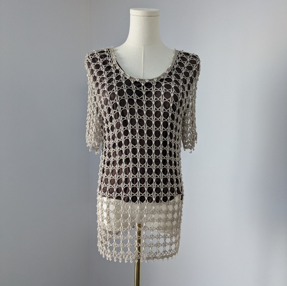 Sold020_Lace top brown
